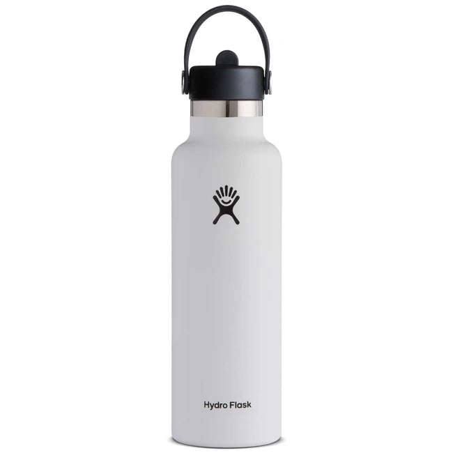 Hydro Flask Termofľaša s náustkom 21 OZ Standard Flex Straw Cap 621 ml, white