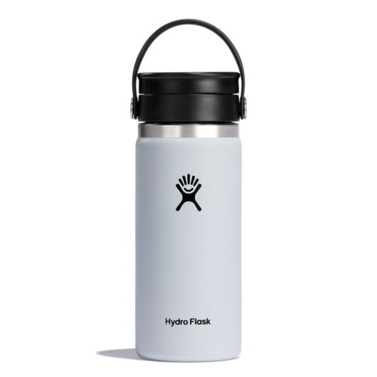Hydro Flask Thermos Cup 16 OZ Wide Flex Sip Lid 473 ml, White
