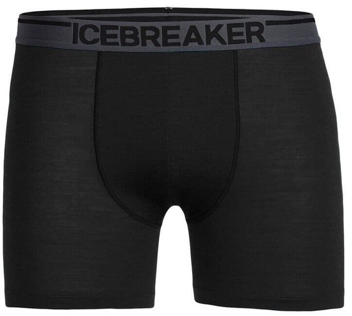 Icebreaker Anatomica Men's Boxer Shorts, Black