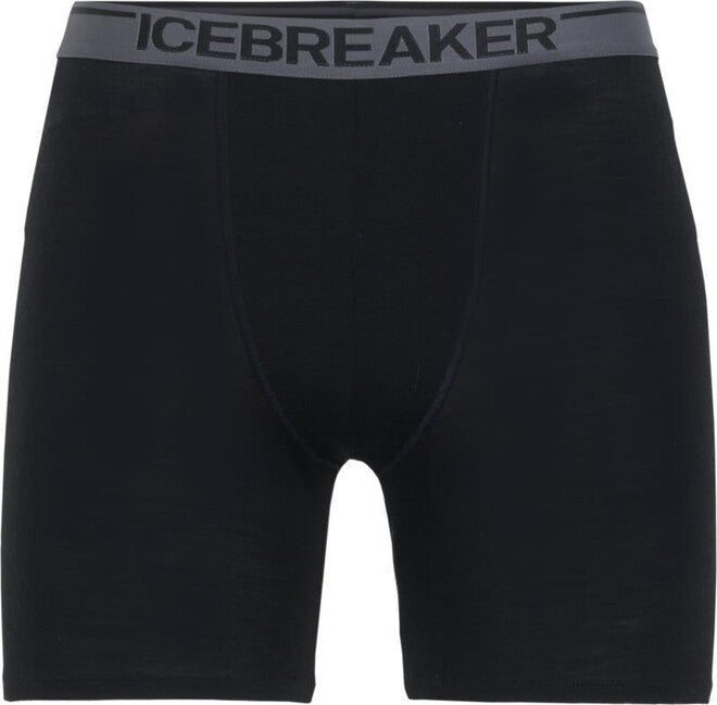 Icebreaker Men's Anatomica Long Boxer Shorts, Black