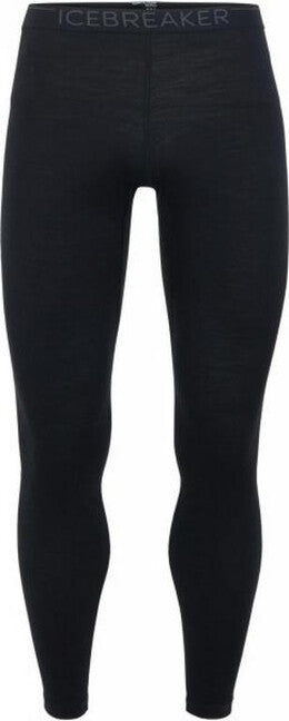 Icebreaker Men's Merino Thermal Leggings 200 Oasis, Black