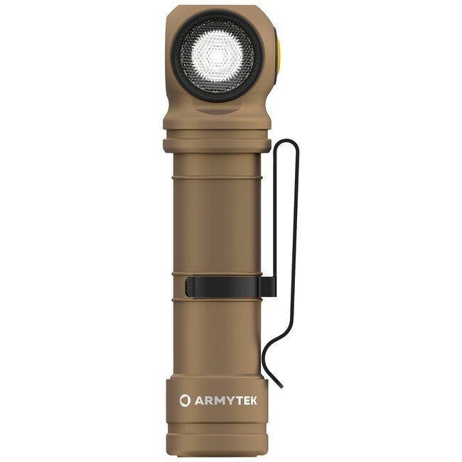 ArmyTek Wizard C2 Pro Max Magnet White LED Flashlight with Magnetic Mount, Battery Powered, 4000 lm, Sand