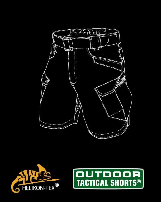 Helikon-Tex Outdoor Tactical Rip-Stop 8,5" krátke nohavice polycotton khaki