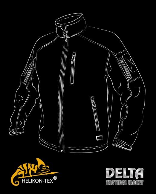 Helikon-Tex Delta Tactical Jacket, Black