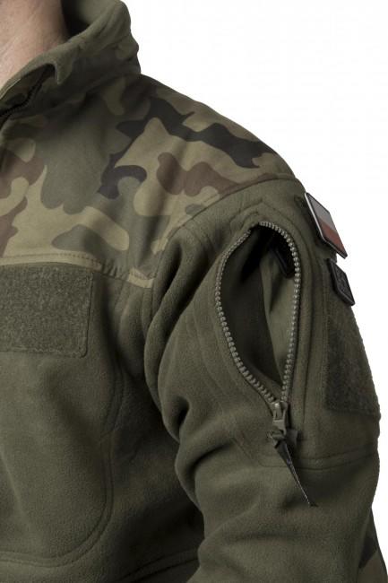 Helikon-Tex Infantry Fleece Jacket, Olive/Woodland, 330g/m2