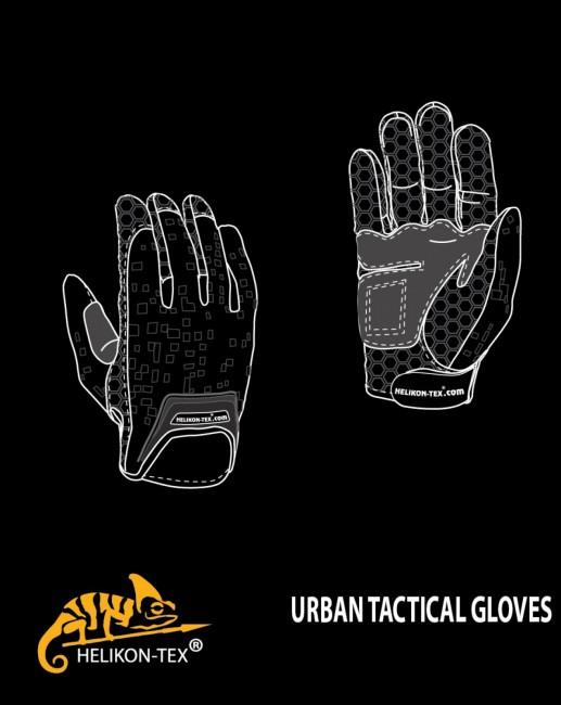 Helikon-Tex Urban Tactical Line Gloves, Black