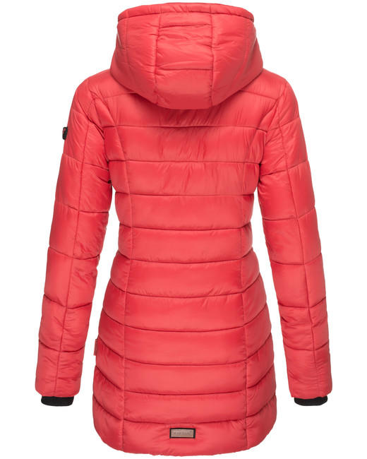 Marikoo ABENDSTERNCHEN women's quilted coat with hood, red