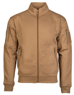 Mil-Tec tactical zip-up hoodie, dark coyote