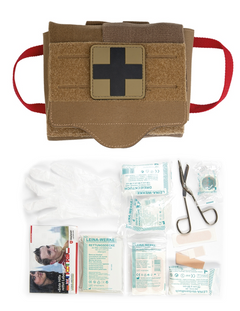 Mil-Tec IFAK Quick Draw 25-piece first aid kit, dark coyote