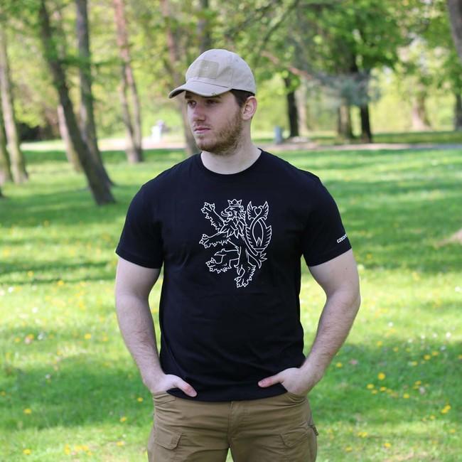DRAGOWA Short Czech Lion T-Shirt 160 g/m², Red