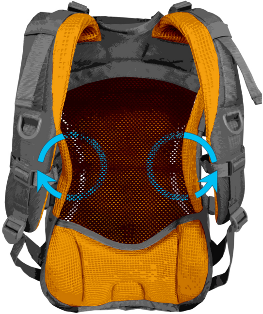 HUSKY Batoh Turistika / Cyklo Skid 26l čierna