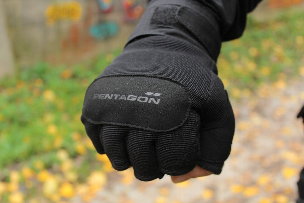 Pentagon Duty Mechanic 1/2 Fingerless Gloves, Coyote