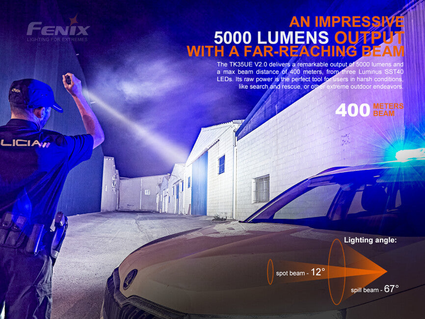 Fenix LED Flashlight TK35 UE V2.0 (5000 lumens)