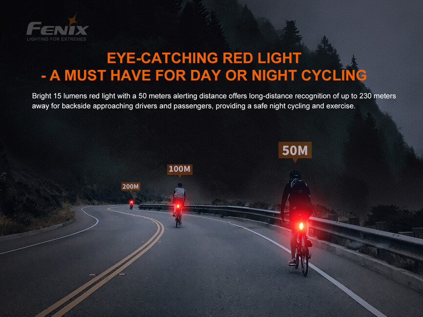 Fenix BC05R V2.0 Bike Light, Red