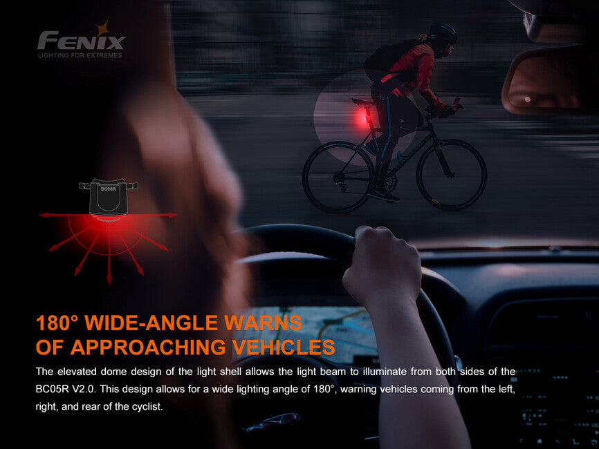 Fenix BC05R V2.0 Bike Light, Red
