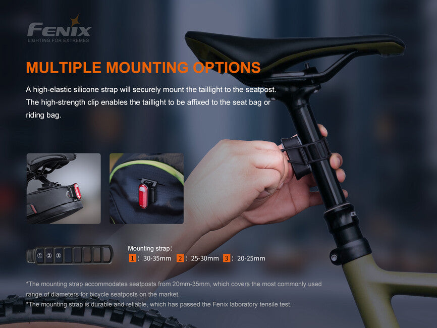 Fenix BC05R V2.0 Bike Light, Red