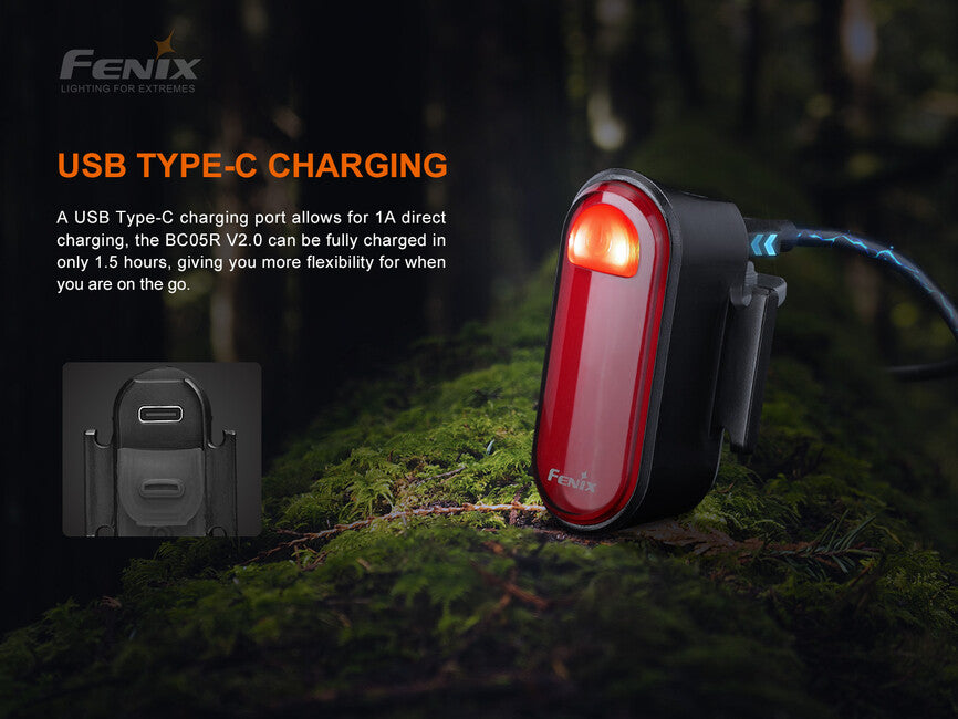 Fenix BC05R V2.0 Bike Light, Red