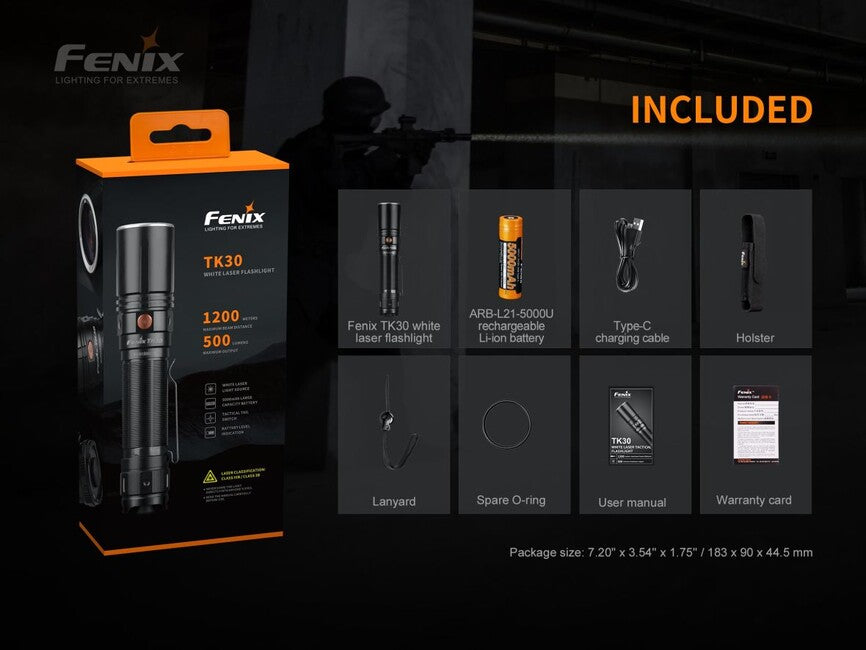 Fenix TK30 Tactical Laser Flashlight