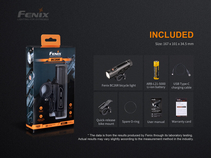 Fenix BC26R Bike Light, Rechargeable