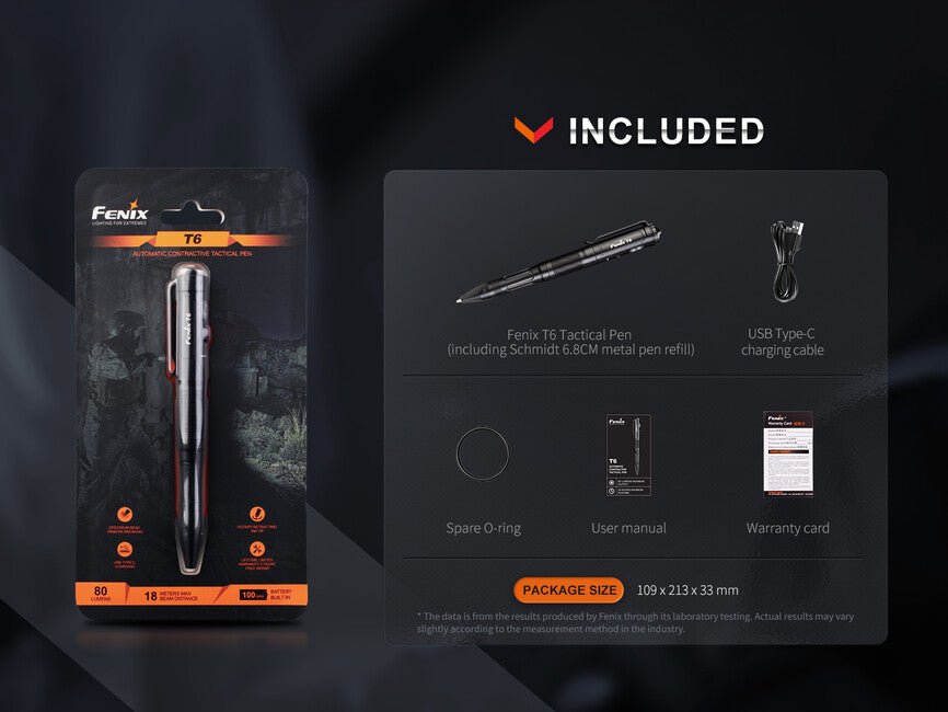 Fenix Tactical Pen T6, Black