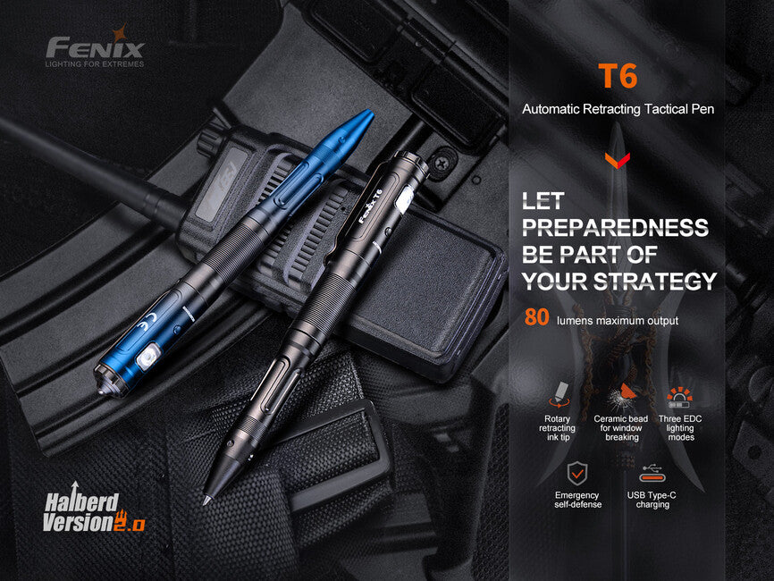 Fenix Tactical Pen T6, Black