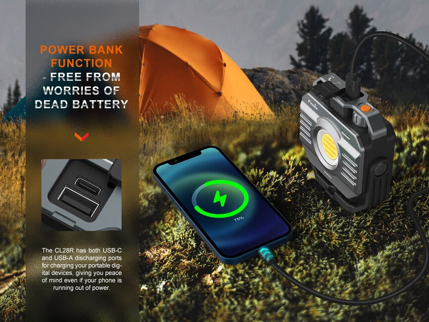 Fenix CL28R Φακός Εργασίας με Power Bank