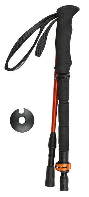 HUSKY Scrod Trekking Poles, Black/Orange