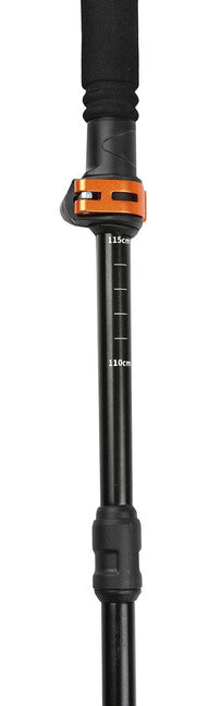 HUSKY Scrod Trekking Poles, Black/Orange