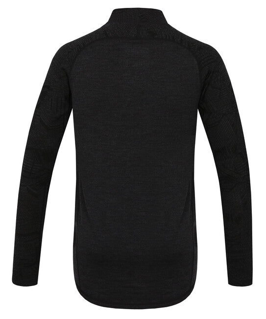 HUSKY Merino Men's Thermal Turtleneck with Zip, Black