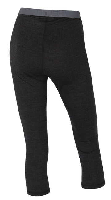 HUSKY Merino Women's Thermal 3/4 Leggings, Black