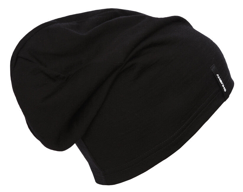 HUSKY Merhat μαλλί merino σκούφος, μαύρο