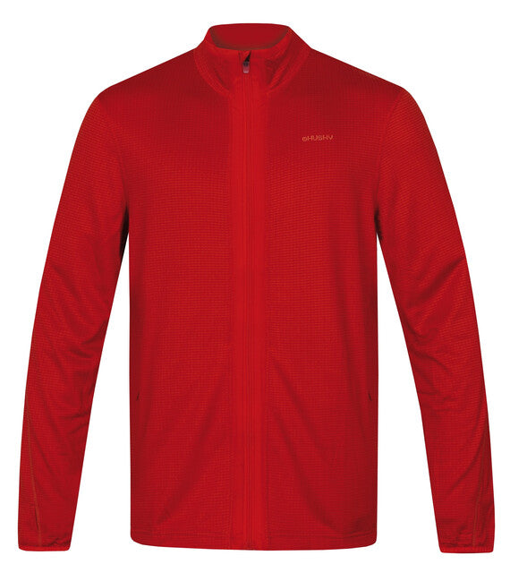 HUSKY Arctic Zip Men's Fleece Hoodie, Red/Light Brick