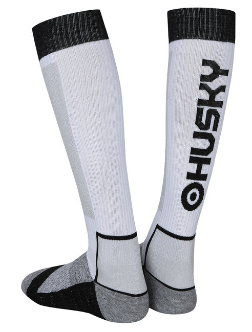 HUSKY Snow Wool Socks, White/Black