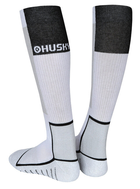 HUSKY Snow-ski Socks, White/Black