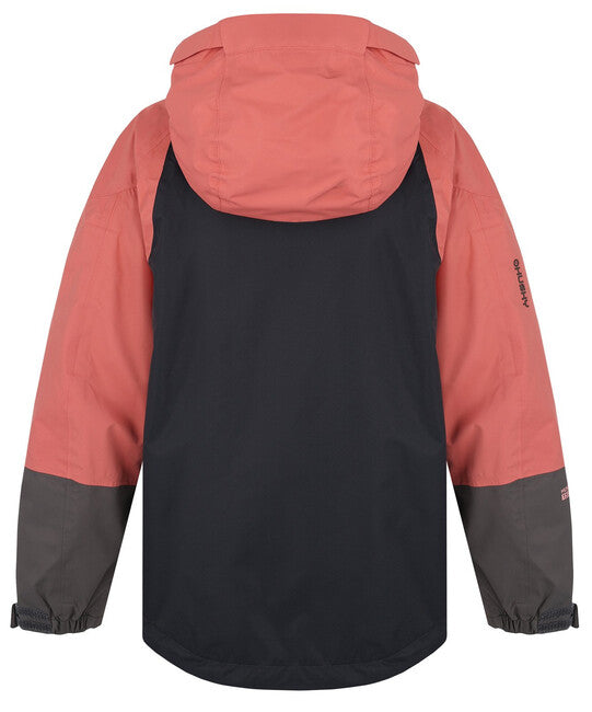 HUSKY Nicker K Kids Hardshell Jacket, Pink/Dark Grey