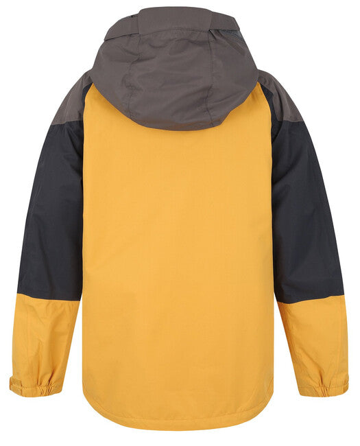 HUSKY Nicker K Children's Hardshell Jacket, Dark Grey/Light Mustard