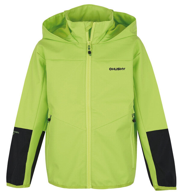 Husky Sonny K Kids Softshell Jacket, Bright Green