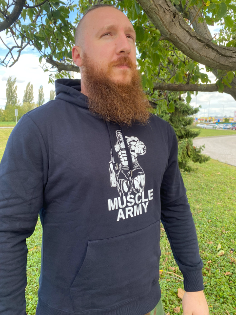 DRAGOWA Muscle Army Man Men's Hoodie