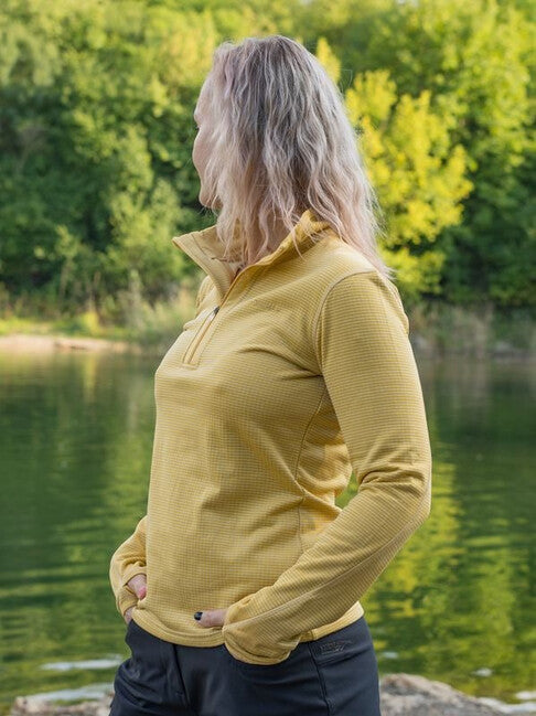 HUSKY Arctic Women's Turtleneck Sweatshirt, Yellow