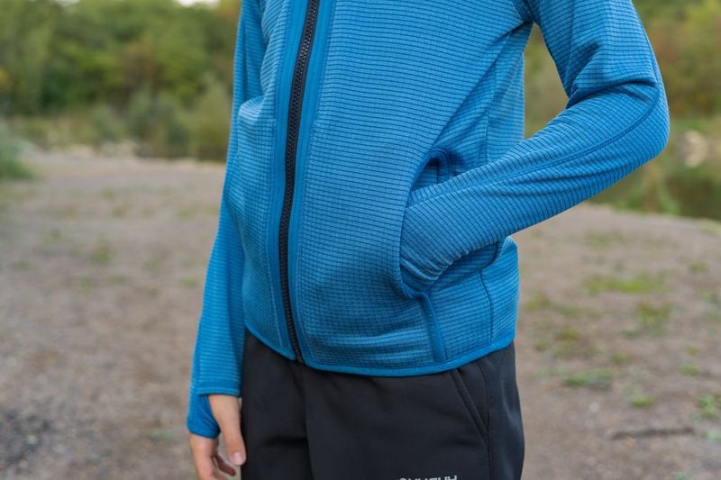 HUSKY Artic Zips K Hoodie, Red/Black Blue
