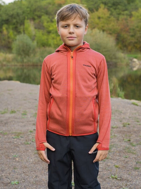 HUSKY Artic Zips K Hoodie, Red/Black Blue