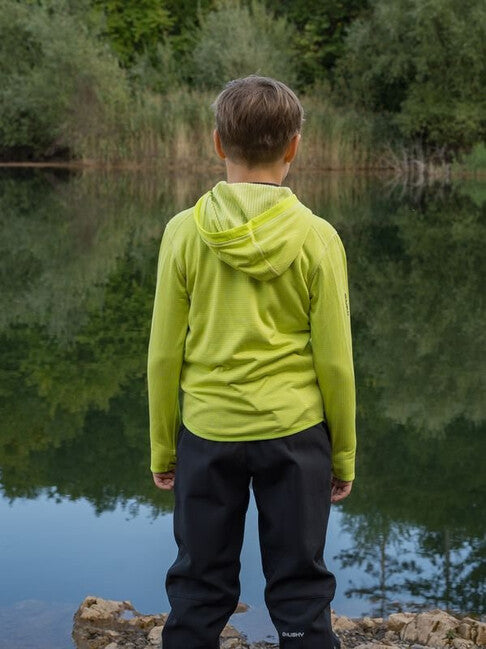 HUSKY Artic Zips K Hoodie, Bright Green / Dark Khaki