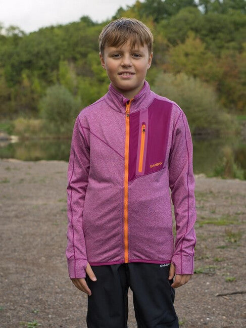 HUSKY Ane K Children's Zip Hoodie, Magenta