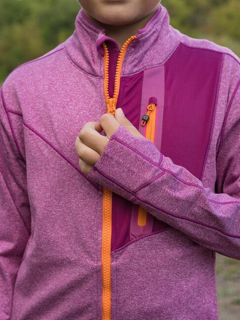 HUSKY Ane K Children's Zip Hoodie, Magenta
