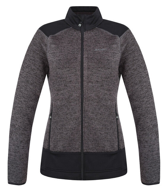 HUSKY Alan women's fleece zip-up sweater, black