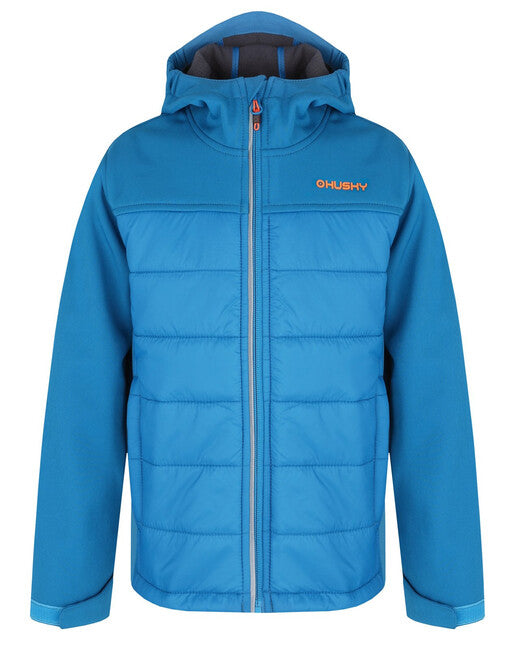 HUSKY Swany K otroška podložena softshell jakna, modra