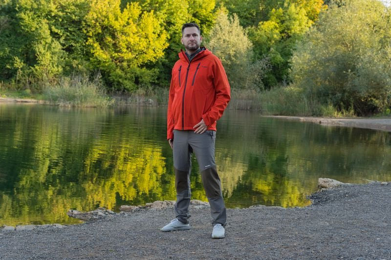 HUSKY Sevan Men's Softshell Jacket, Navy Blue