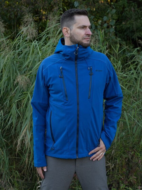 HUSKY Sevan Men's Softshell Jacket, Navy Blue