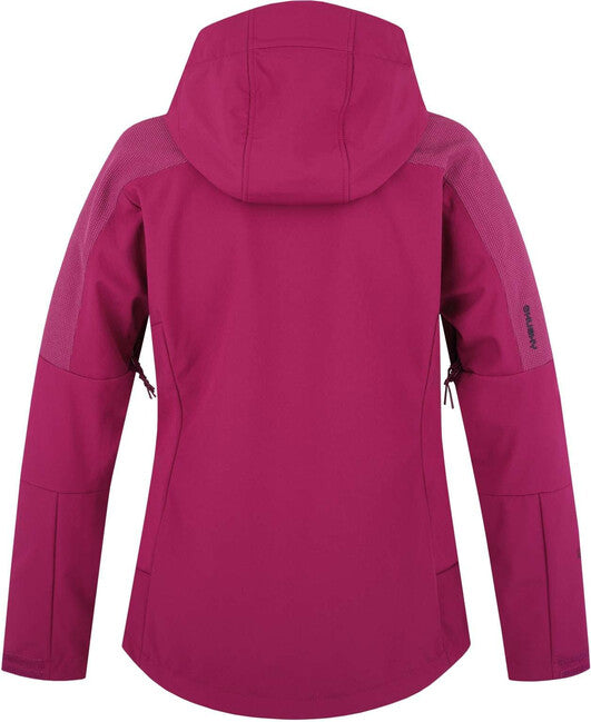 HUSKY Sevan women's softshell jacket, dark magenta