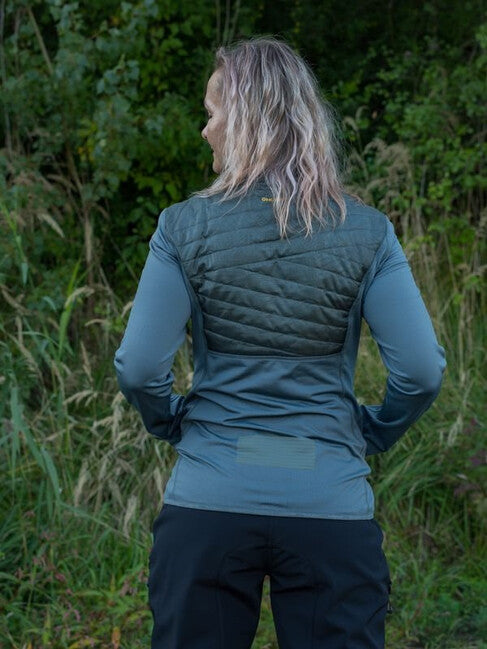 HUSKY Airy women's zip sweatshirt, dark grey green
